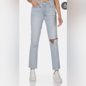 Re/done 80s slim straight distressed jeans size 29